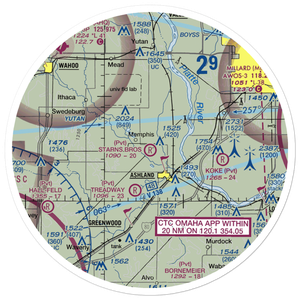 Starns Brothers Airport (53NE) VFR Sectional Sticker (30 mile)