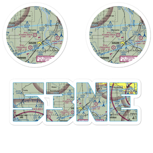 Starns Brothers Airport (53NE) VFR Sectional Sticker Pack