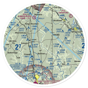 Short Airport (53KY) VFR Sectional Sticker (30 mile)