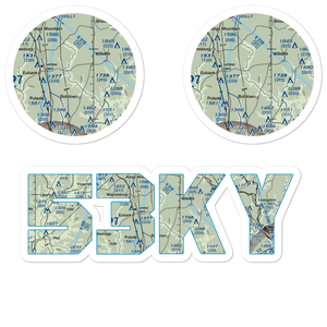 Short Airport (53KY) VFR Sectional Sticker Pack