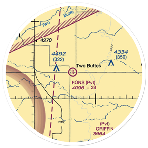 Rons Field (53CO) VFR Sectional Sticker (20 mile)