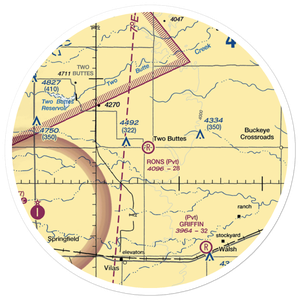 Rons Field (53CO) VFR Sectional Sticker (30 mile)