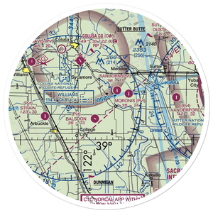 Thayer Aviation Airport (53CN) VFR Sectional Sticker (30 mile)