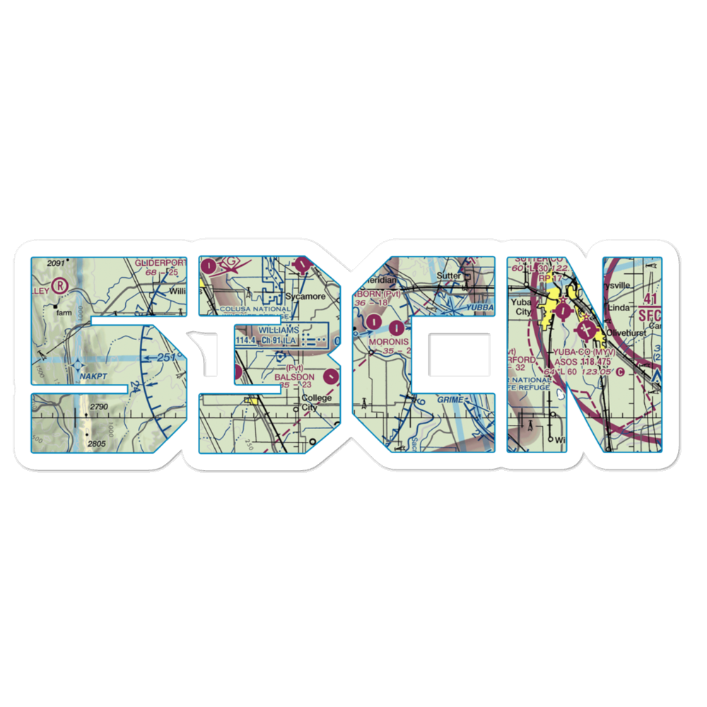 Thayer Aviation Airport (53CN) VFR Sectional Sticker 