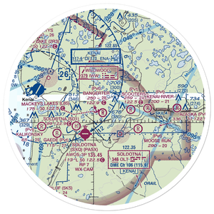 Lakewood Airstrip (53AK) VFR Sectional Sticker (30 mile)