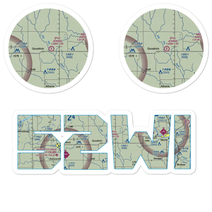 John'S Field (52WI) VFR Sectional Sticker Pack