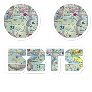 Fall Creek Air Ranch STOLport (52TS) VFR Sectional Sticker Pack