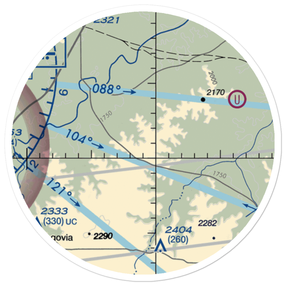 Robinson Ranch Airport (52TE) VFR Sectional Sticker (20 mile) 