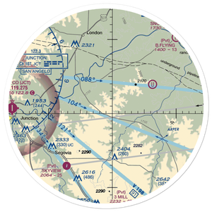 Robinson Ranch Airport (52TE) VFR Sectional Sticker (30 mile)