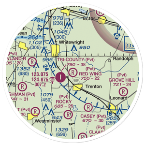 Red Wing Airport (52TA) VFR Sectional Sticker (20 mile)
