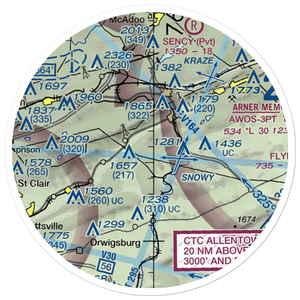 Wildcat Airport (52PA) VFR Sectional Sticker (20 mile)