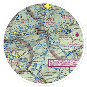 Wildcat Airport (52PA) VFR Sectional Sticker (30 mile)