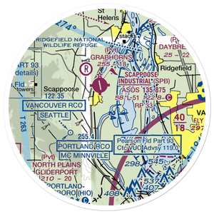 Chinook Ultralight Airpark (52OR) VFR Sectional Sticker (20 mile)