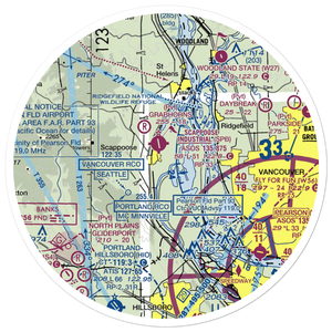 Chinook Ultralight Airpark (52OR) VFR Sectional Sticker (30 mile)