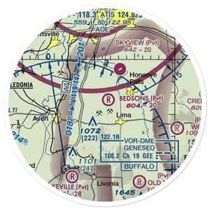 Bedson's Land Base Airport (52NY) VFR Sectional Sticker (20 mile)
