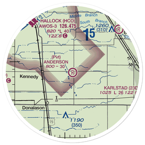 Anderson Field (52MN) VFR Sectional Sticker (20 mile)
