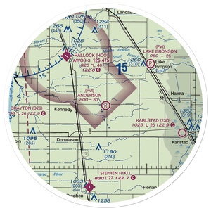 Anderson Field (52MN) VFR Sectional Sticker (30 mile)