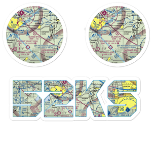 Bland Airport (52KS) VFR Sectional Sticker Pack