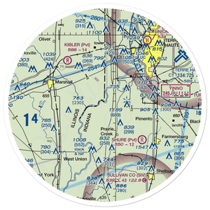 Higginbotham Field (52IN) VFR Sectional Sticker (30 mile)