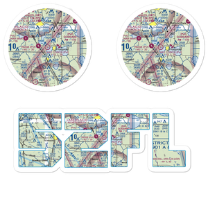 Lake Clinch Airpark (52FL) VFR Sectional Sticker Pack