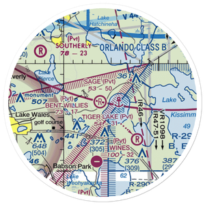 Bent Willies Airport (52FA) VFR Sectional Sticker (20 mile)