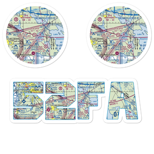 Bent Willies Airport (52FA) VFR Sectional Sticker Pack