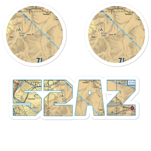 X-1 Ranch Upper Headquarters Airport (52AZ) VFR Sectional Sticker Pack