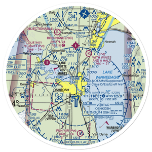 Gallinger Airport (51WI) VFR Sectional Sticker (30 mile)