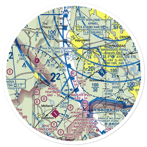 Skyview Airport (51VA) VFR Sectional Sticker (30 mile)