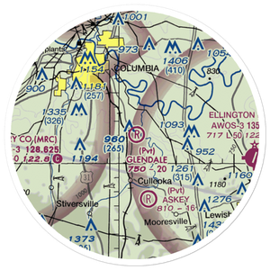 Glendale Field (51TN) VFR Sectional Sticker (20 mile)