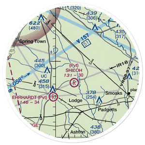 Moccasin Creek Airport (51SC) VFR Sectional Sticker (20 mile)