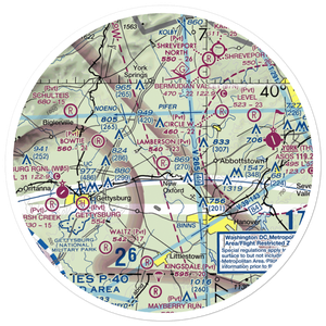 Lamberson Airport (51PA) VFR Sectional Sticker (30 mile)