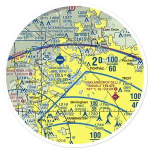 Cass Lake-Cove Island Seaplane Base (51MI) VFR Sectional Sticker (30 mile)