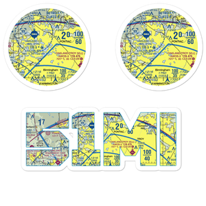 Cass Lake-Cove Island Seaplane Base (51MI) VFR Sectional Sticker Pack