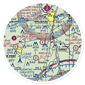 Red Oak Landing (51LS) VFR Sectional Sticker (20 mile)