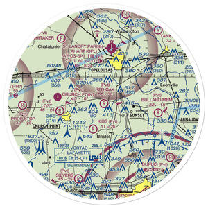 Red Oak Landing (51LS) VFR Sectional Sticker (30 mile)