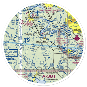 R T Leblanc Airport (51LA) VFR Sectional Sticker (30 mile)