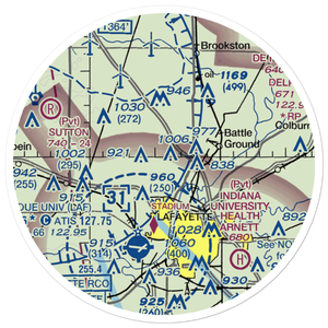 Dahnke Airport (51IN) VFR Sectional Sticker (20 mile)