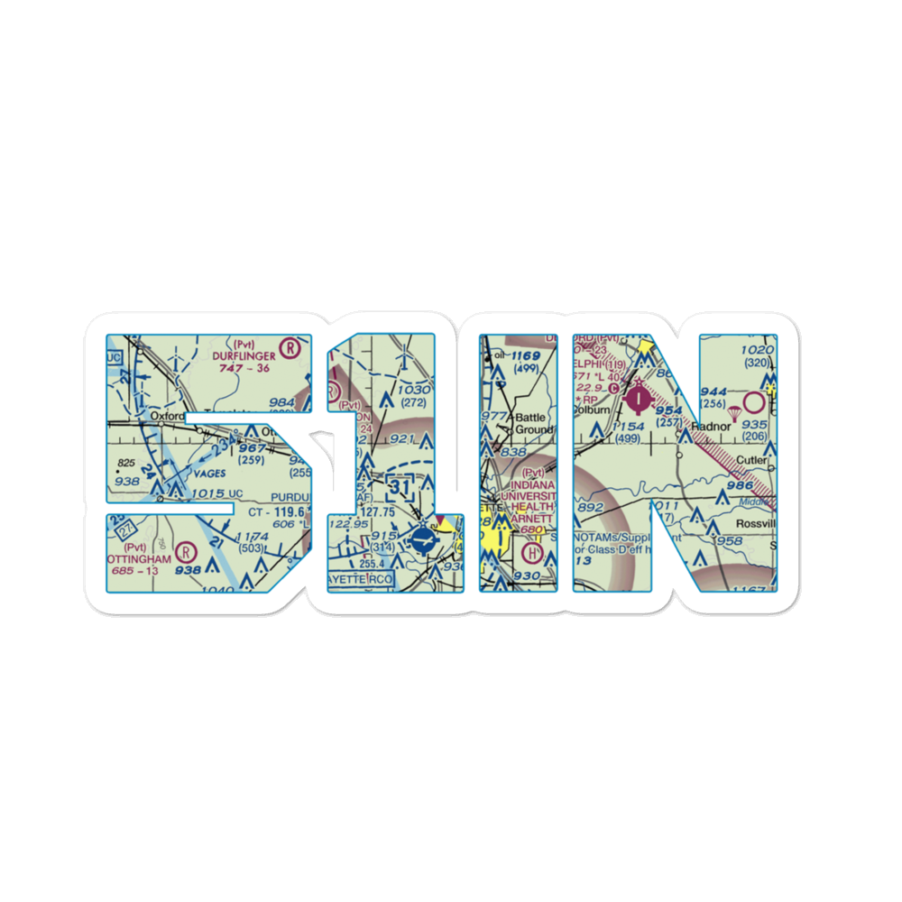 Dahnke Airport (51IN) VFR Sectional Sticker 