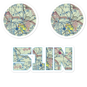 Dahnke Airport (51IN) VFR Sectional Sticker Pack