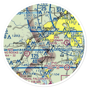 Smith Field (51GA) VFR Sectional Sticker (20 mile)