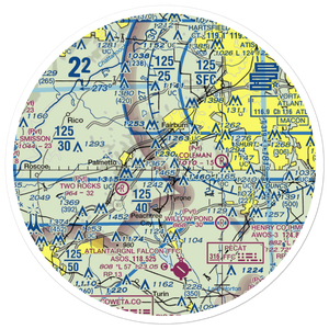 Smith Field (51GA) VFR Sectional Sticker (30 mile)