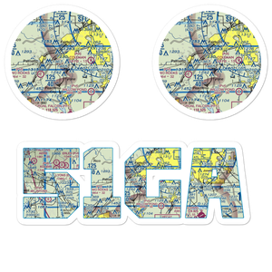 Smith Field (51GA) VFR Sectional Sticker Pack