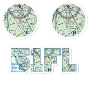 Chiefland Sky Ranch Airport (51FL) VFR Sectional Sticker Pack