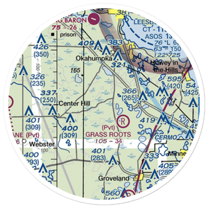 Tex Merritt Private Airstrip (51FD) VFR Sectional Sticker (20 mile)