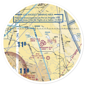 Kelly Airport (51CA) VFR Sectional Sticker (30 mile)