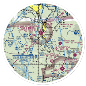 Hartley Airport (50WA) VFR Sectional Sticker (30 mile)
