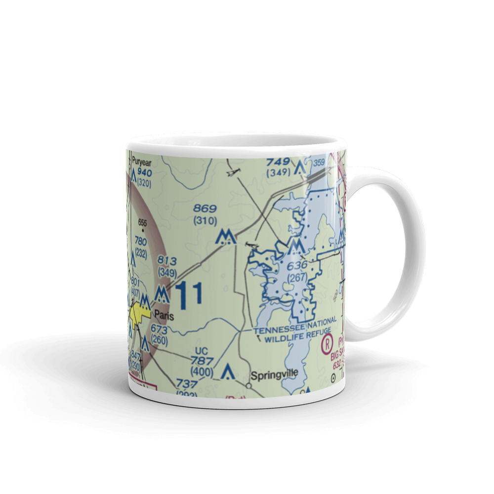 Paris Landing Airpark (50TN) VFR Sectional  Mug 