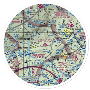 Pegasus Air Park (50PA) VFR Sectional Sticker (30 mile)