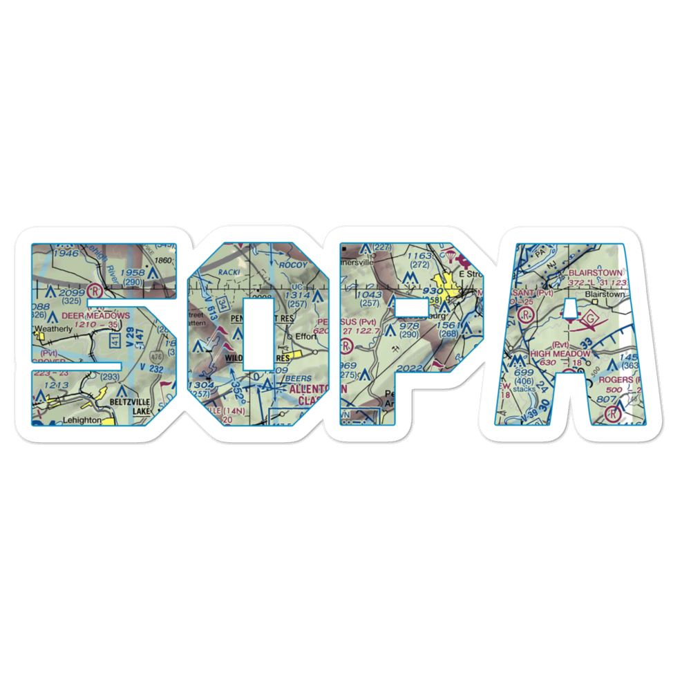 Pegasus Air Park (50PA) VFR Sectional Sticker 